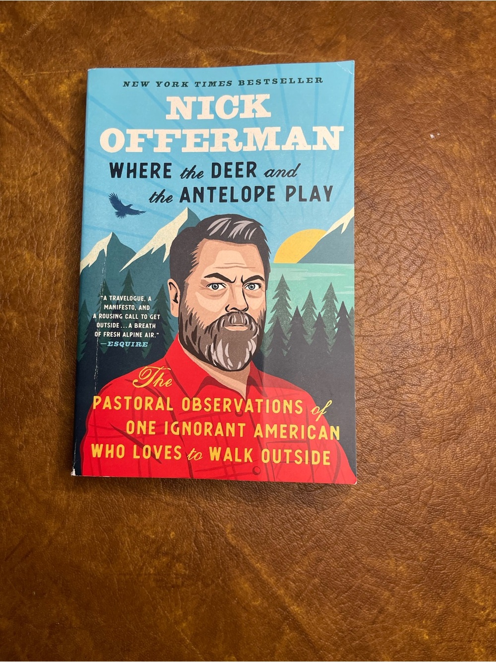 Nick Offerman "Where the Deer and the Antelope Play" - Blue & Red Cover